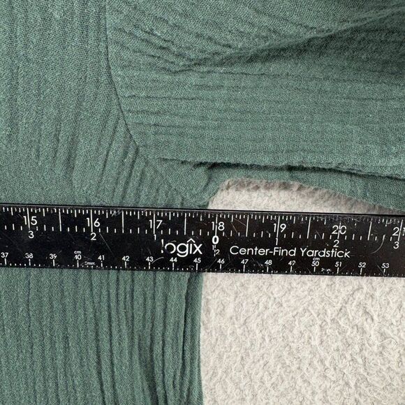 Madewell Lightspun Button Front Midi Dress Forrest Green size 4 - Picture 8 of 13